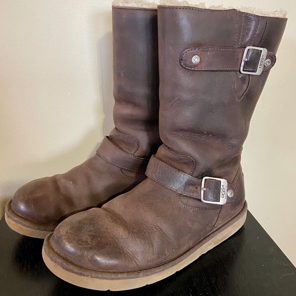 ugg biker boots womens
